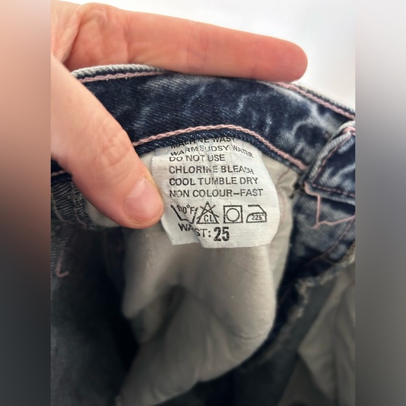 Vintage Edwin Acid Wash High Waisted Jeans Size 25 - Picture 8 of 8